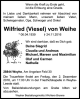 Traueranzeige Wilfried von Weihe